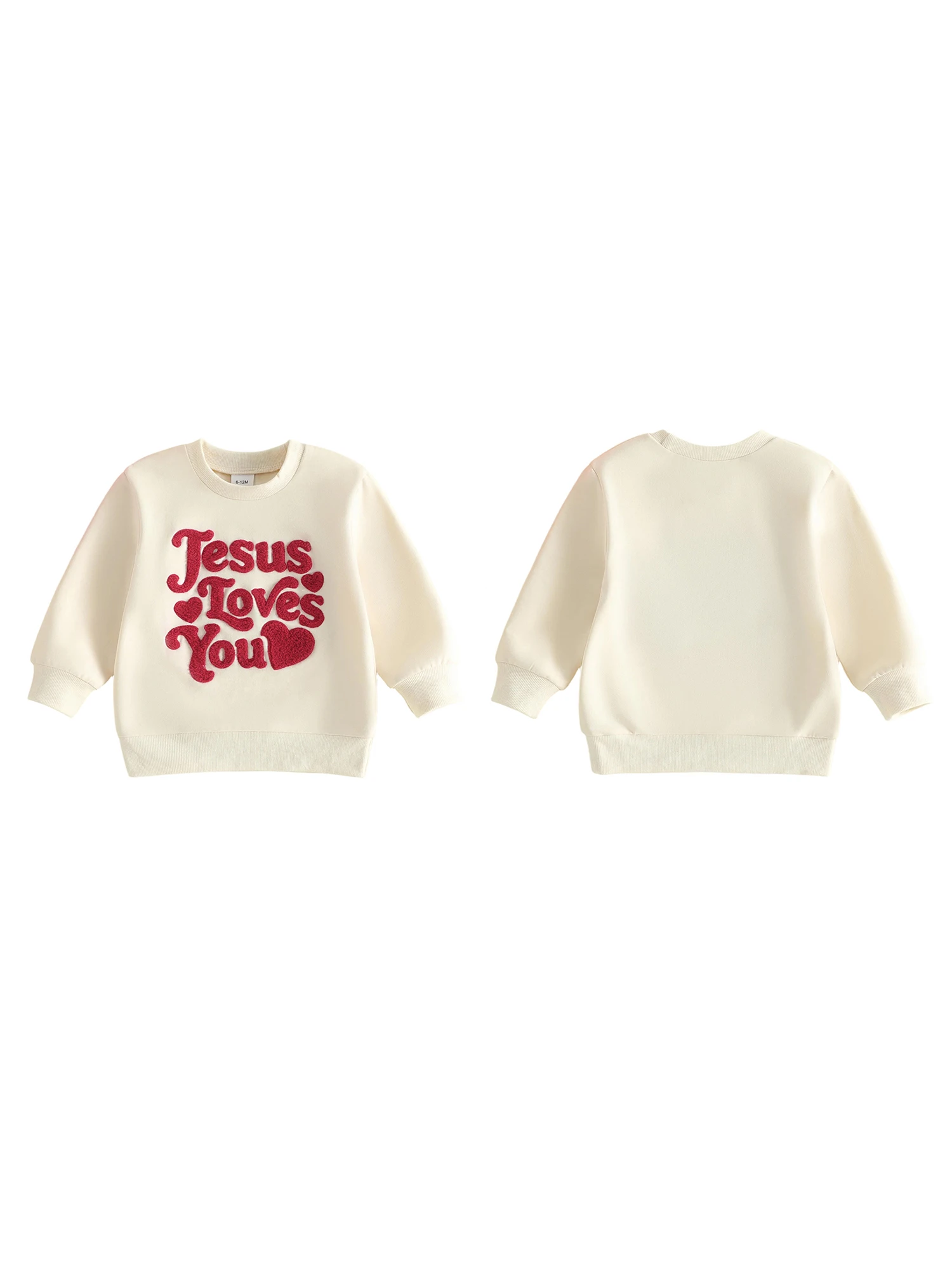 Sleeve Pullover Long Valentines Baby Toddler Baby Embroidered Long Sleeve Top Rated Toddler Baby Valentines