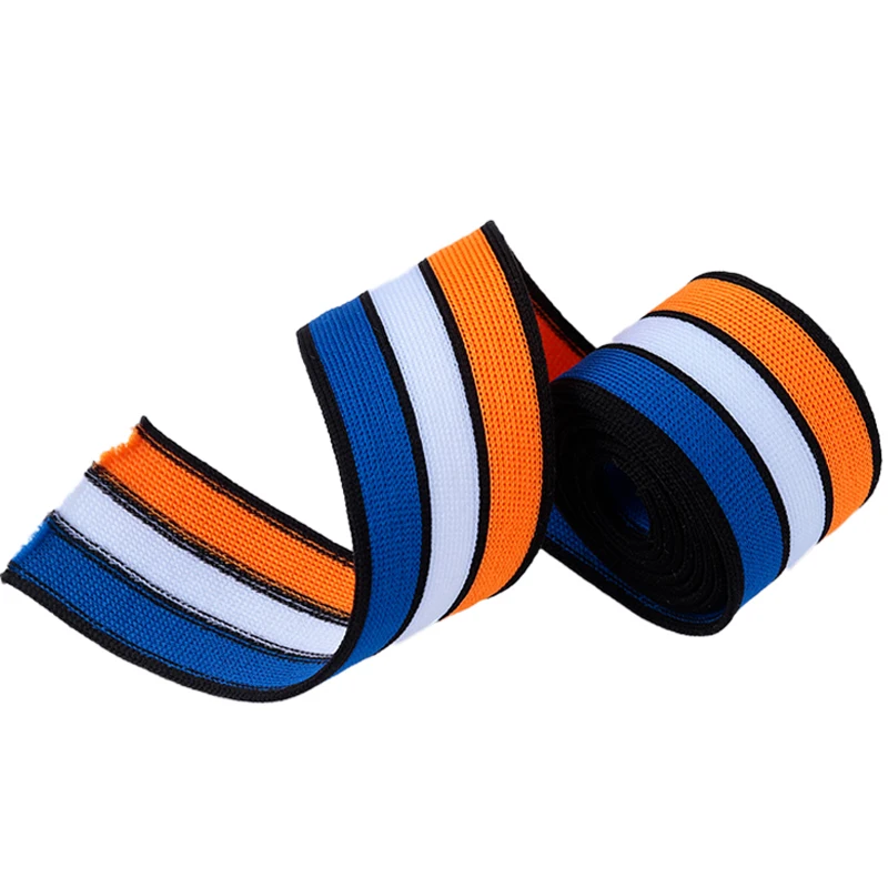 100CM Colorful Stripe Sports Women\'s Guard Clothing Pants Decorative Side Strips Clothing Accessories Weaving Strap Width4/5/6CM