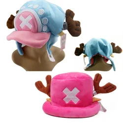 Gorros Kawaii de Anime, juguetes de peluche, Cosplay, Chopper, gorro de algodón, gorro cálido de invierno, accesorios Cos, regalos Unisex para adultos, accesorios de moda