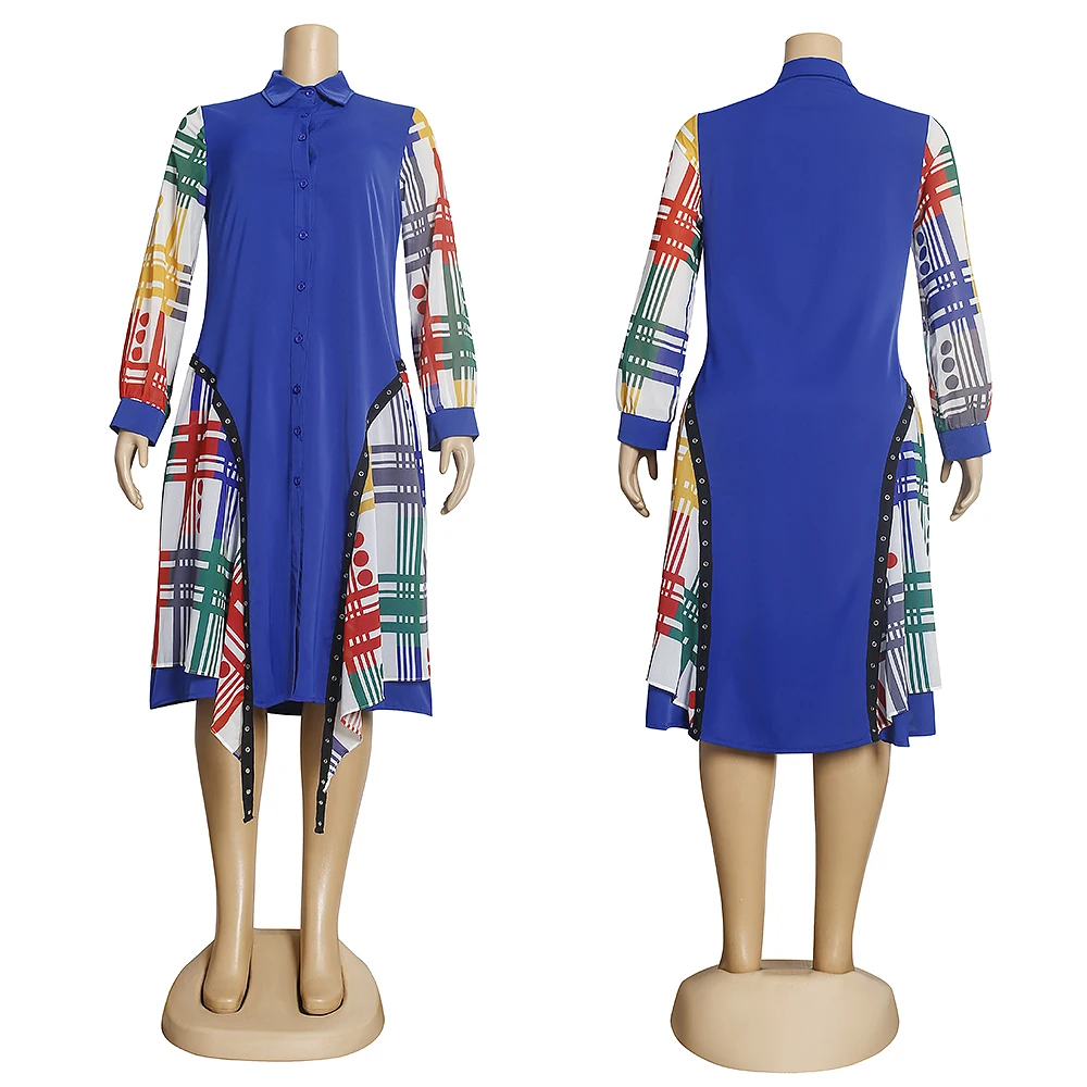 MD-Camiseta con estampado Dashiki africano para mujer, vestidos de Turquía, vestido Maxi de manga larga para verano, monos de oficina para mujer,