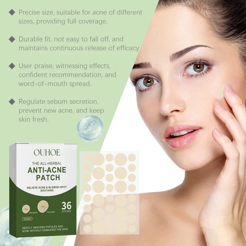 Acne Patch Gentle Cleansing Helps Reduce Pores Appearance Facial Blemishes Concealer Breathable Facial Care Translucent Patch