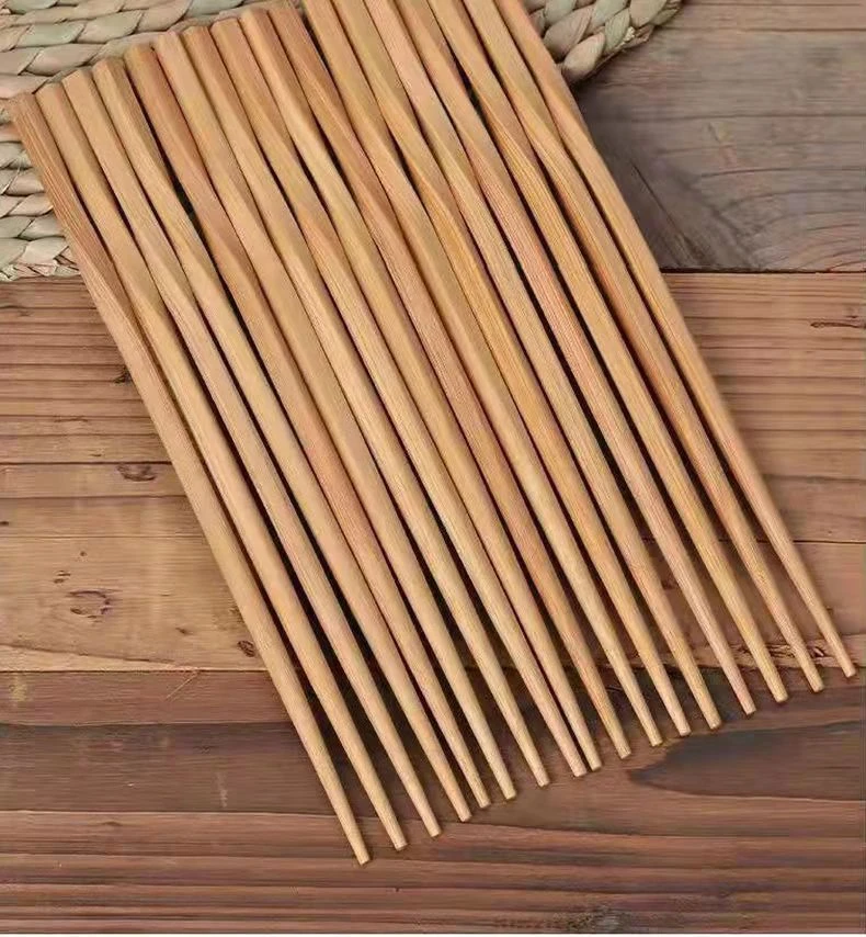 5 Pairs Handmade Natural Bamboo Wood Chopsticks Reusable Hashi Sushi Food Stick Gift Tableware Korean Spoon Set