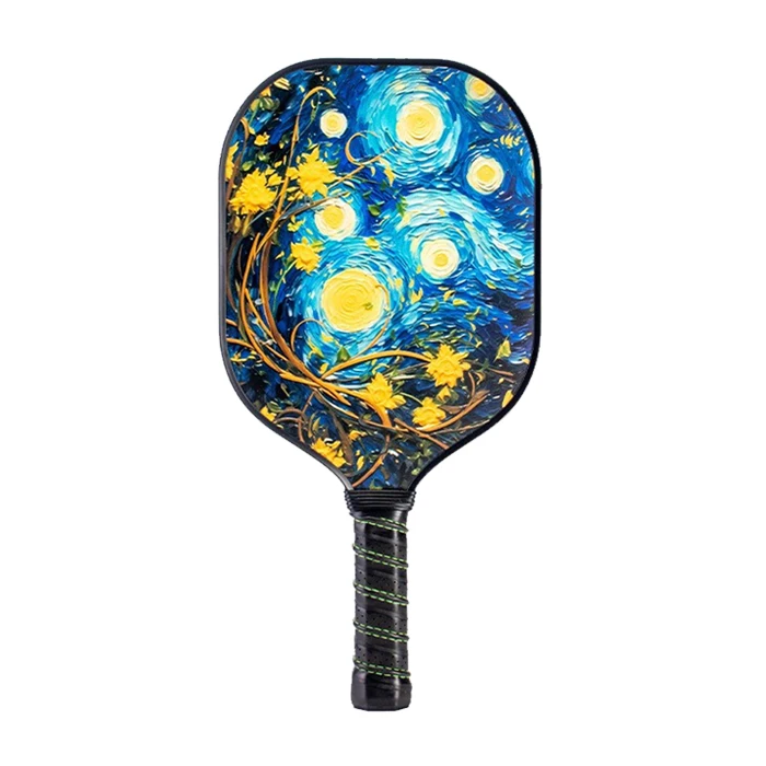 Pickleball Paddles T300 T700 Carbon Fiber Aerodynamic PMI Friction Design Pickleball Set Including 2 Pickleball Paddles 4 Balls