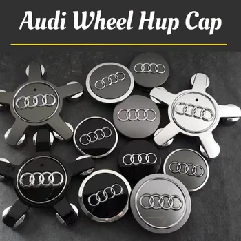 4 stücke AUDI A3 A4 A5 A6 A7 A8 S4 Q7 Q3 Rad Mitte Kappe Hub Abdeckungen 60mm 61mm 68mm 69mm 135mm Auto Styling Abzeichen Auto Zubehör