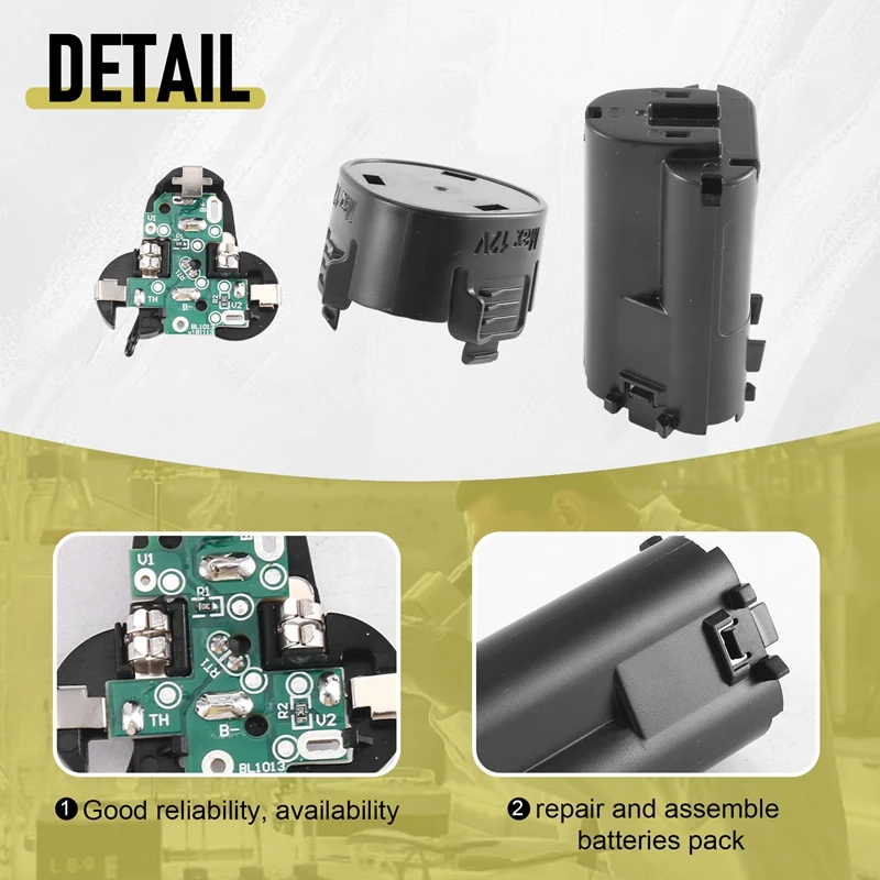 BL1013 Electric Drill Battery Plastic Case PCB Board Circuit Board For Makita 12V 10.8V Li-Ion Battery BL1013 BL1014