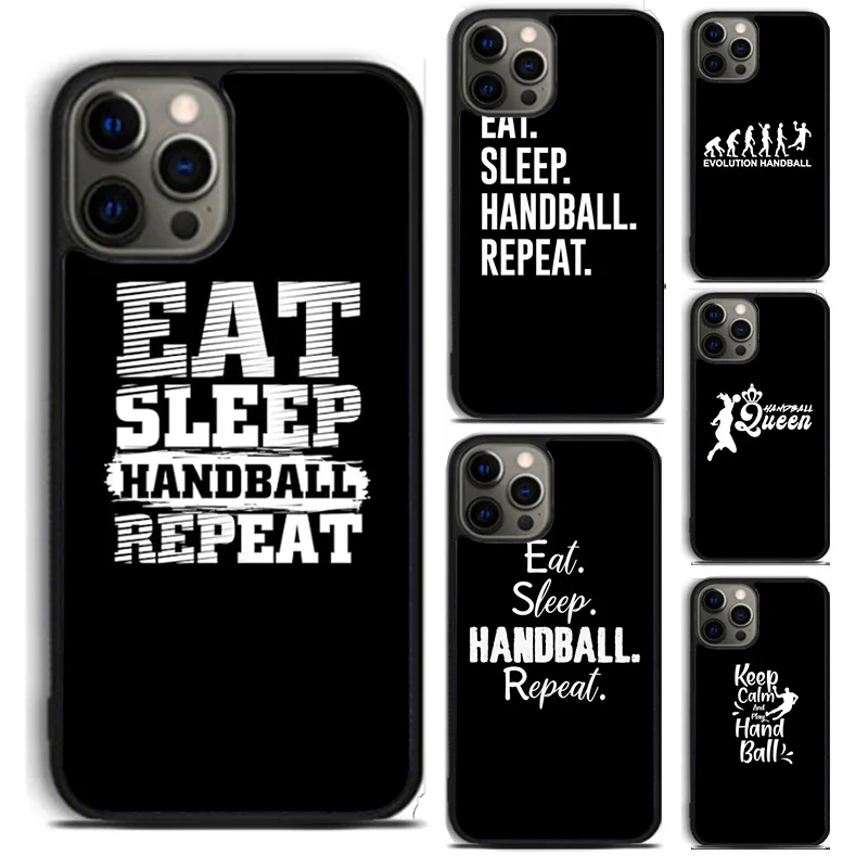 Eat Sleep Handball Repeat phone Case Cover For iPhone 16 15 14 Plus XR XS apple 16 11 12 13 mini Pro Max coque