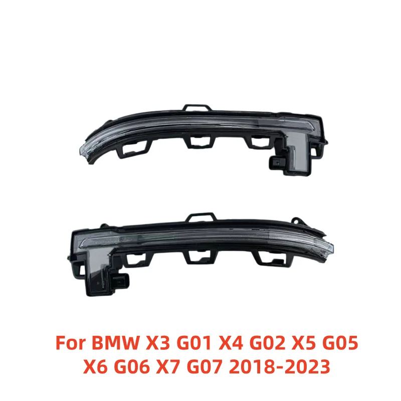 Side Rearview Mirror Turn Signal Light For BMW X3 G01 X4 G02 X5 G05 X6 G06 X7 G07 2018-2023 OE 63137441439 63137441440