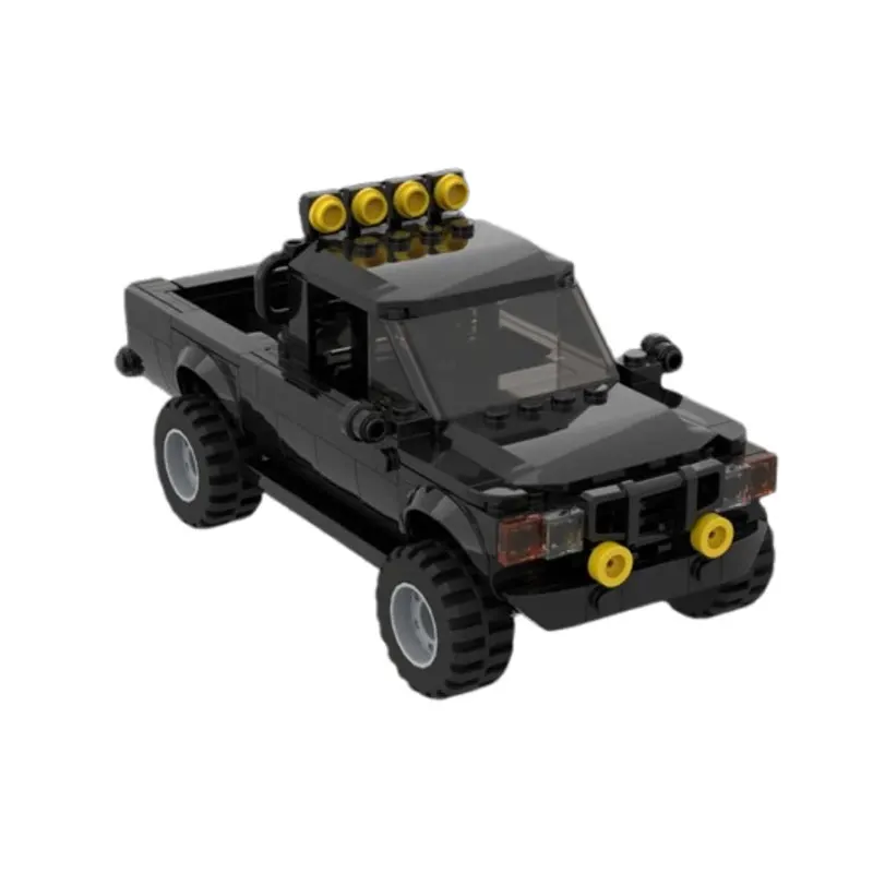 225-piece small particle building blocks Back to the Future pickup truck speed vehicle model toy gift set