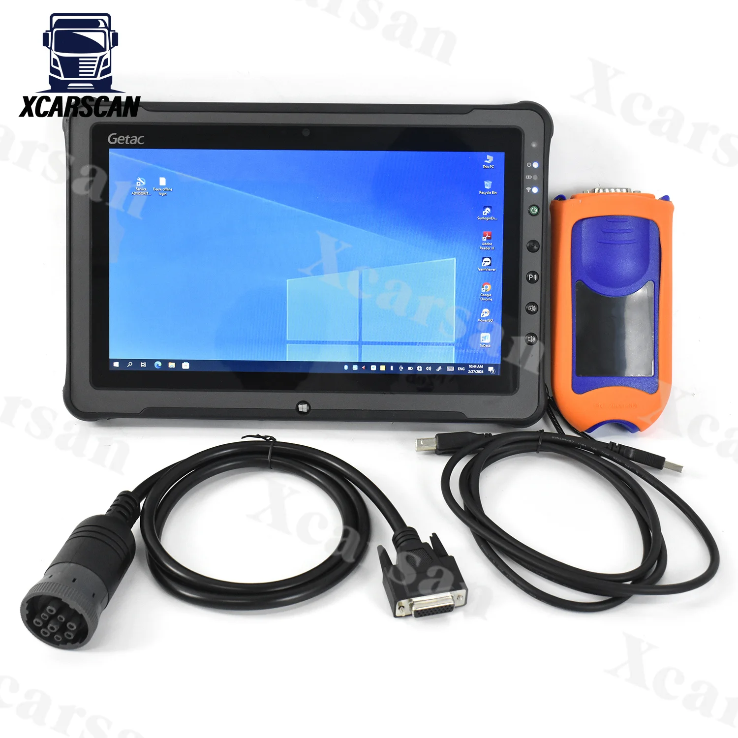 Getac F110 Tablet For EDL V2 Diagnostic Tool 5.3 AG CF Electronic Data Link Advisor Service Agriculture Construction Equipment