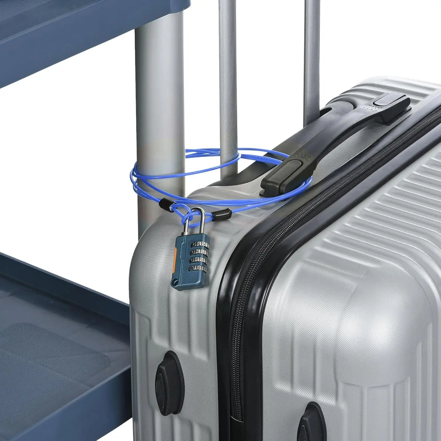 Extended Steel Cable Combination Lock, 1.5m Coated Steel Cable Locks with Combination Locks, Suitable for Outdoor Travel, Luggage Bags, Backpacks, Fences, Car Covers, Etc