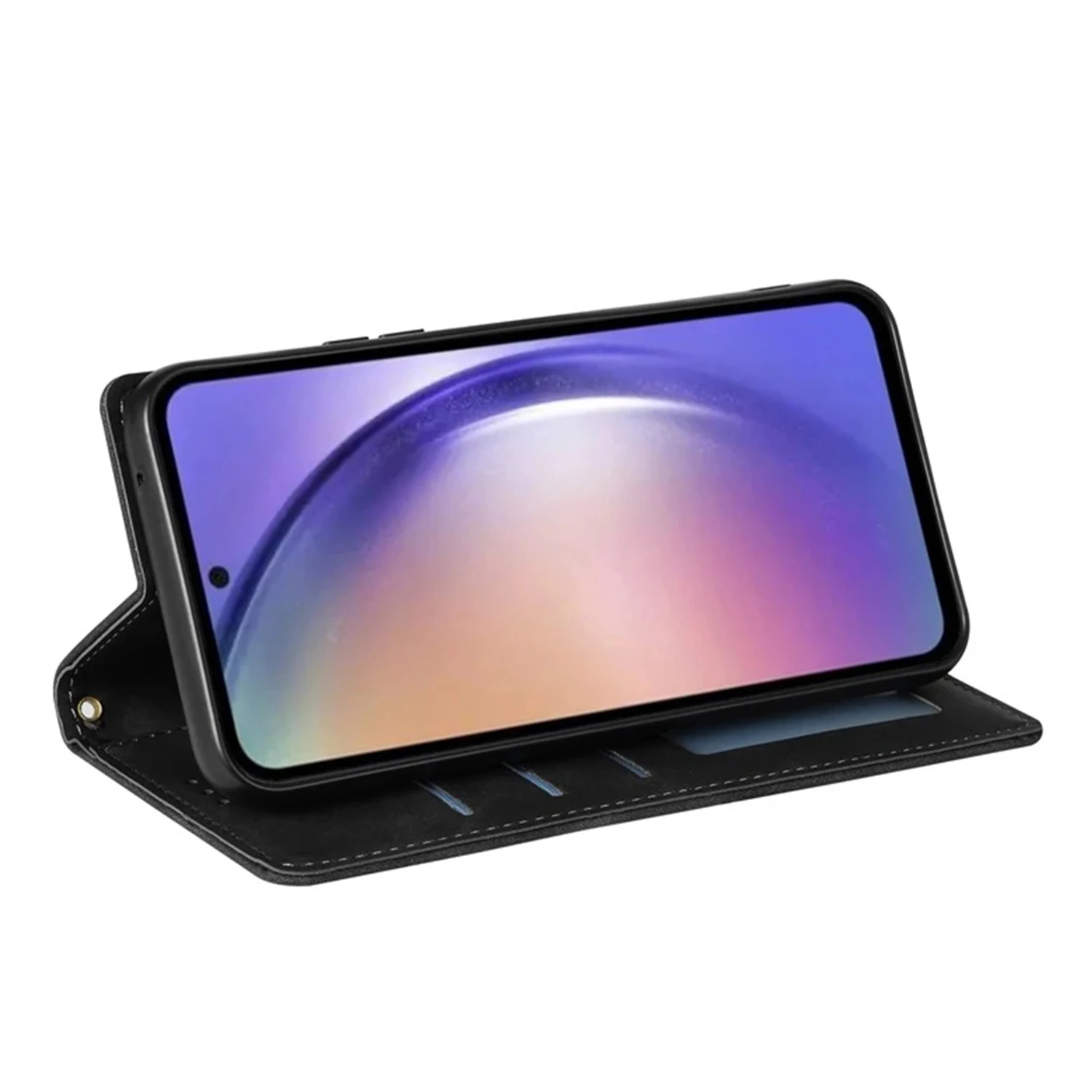 Leather Case Wallet Card Slot Magnetic Flip For Samsung Galaxy S25 Edge S24 Ultra S23 Plus S22 S21 FE S20 FE Note 20 10 Lite 9