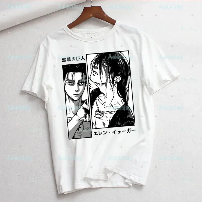 Konečný období napadnout na titáni T košile ženy 90s grafické harajuku shingeki ne kyojin japonec anime topy tees roztomilá krátký rukáv košile