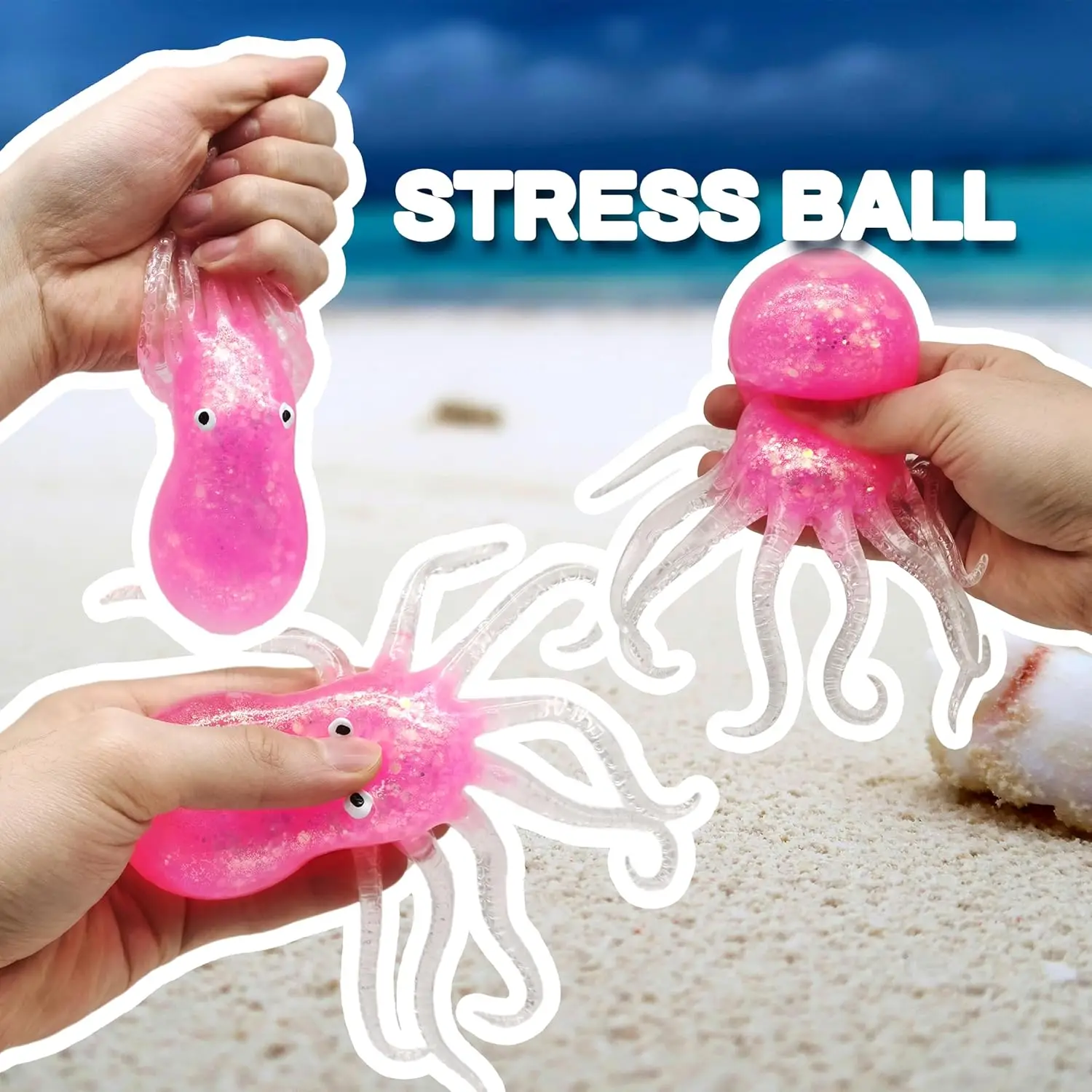 Octopus Stressballen voor kinderen Volwassenen Knijpballen Zintuiglijk Fidget Speelgoed Squishy Speelgoed Klaslokaal Prijzen Feestartikelen voor peuters