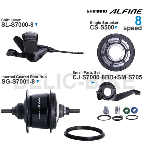 SHIMANO ALFINE 8 speed Groupset Shifter SL-S7000 Internal Geared