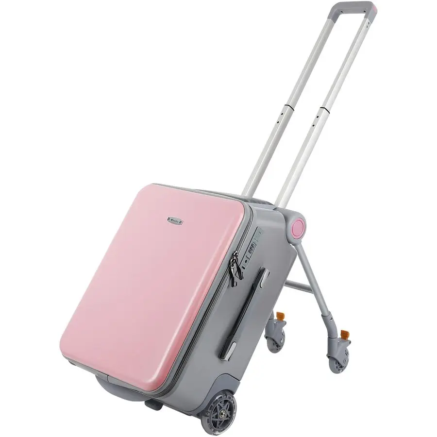 

RideOn Suitcase,Kids Carry on Luggage with Wheels,Rolling Travel Luggage With Kids Seat for Airplane2in1 Case amp Baby Stroller,