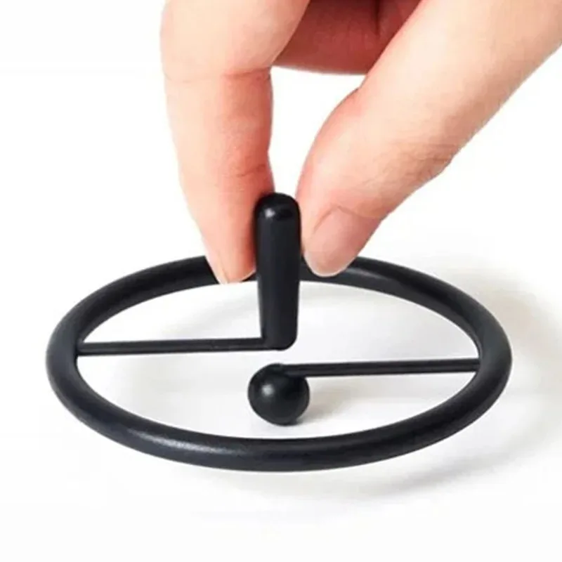 1 Stuks Creatieve Fidget Spinner Uitroepteken Gyro Speelgoed Decompressie Speelgoed Eenvoudige Magische Truc Spin Top Gadget Speelgoed Voor Kinderen Volwassen