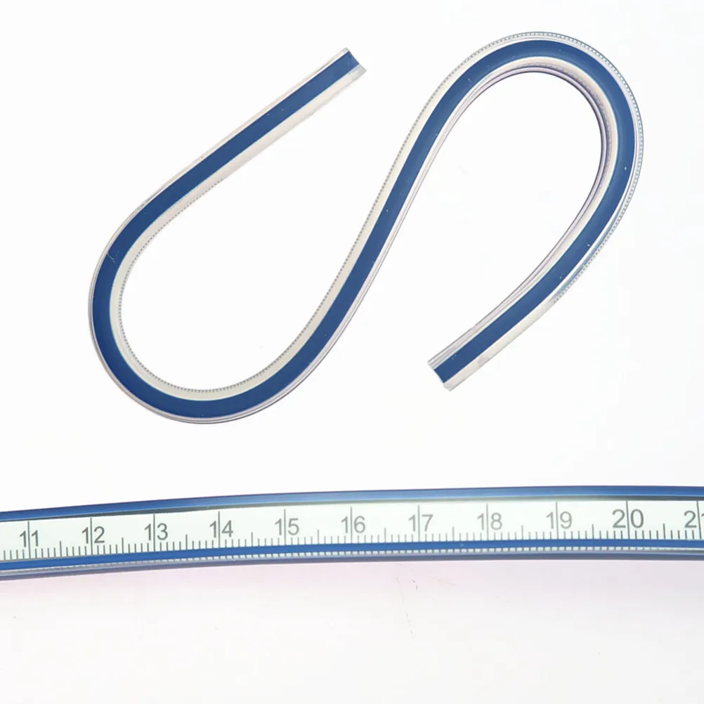 

Гибкая линейка-змейка 60 см, пластиковый чертежный инструмент с высокоточным металлическим сердечником, измерительная лента для измерения кривых линий, для инженерных работ