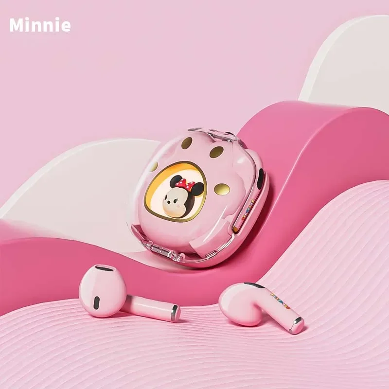 

New Disney Stitch Wireless Bluetooth Headset E66 Gradient Breathing Light Earbuds Smart Touch Headphone Long Battery Life
