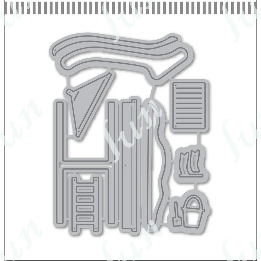 On the Playground Die Cutting Dies for DIY Scrapbooking Album Paper Card Embossed Template Stencil Mold