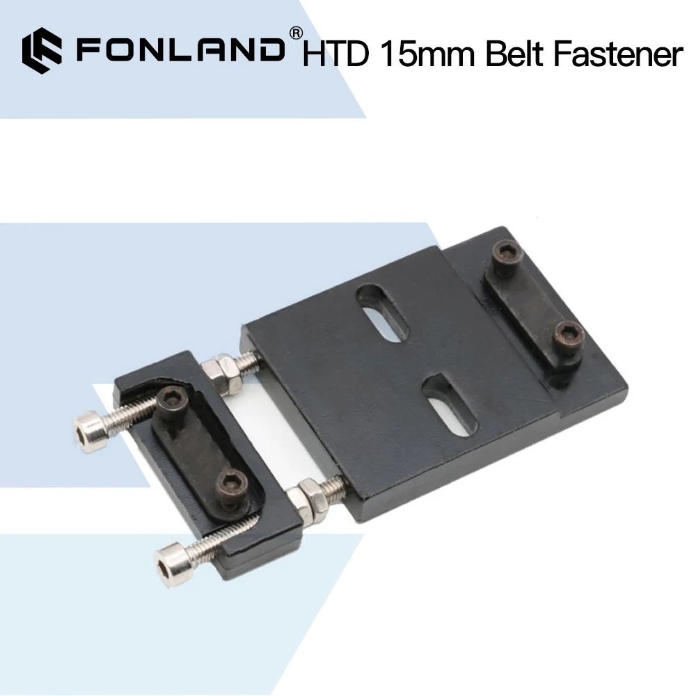 Fonland Belt Fastener For Width 15MM Open Ended Timing Belt Transmission Belts For X/Y Axis Hardware Tools Machine Parts