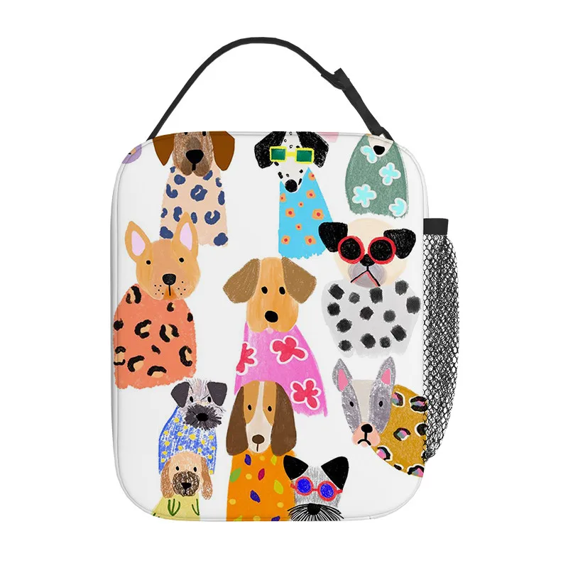 Cartoon Dog Handheld Insulation Lunch Bag for Boy/Girls Best Gifts 3D Cartoon Portable Lunch Box Bag Picnic Bag