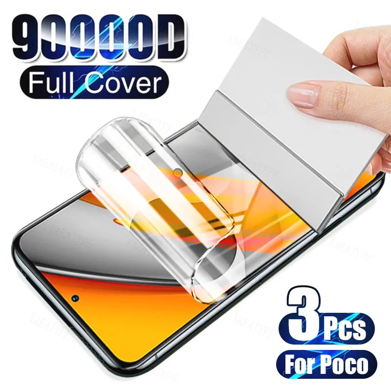 3Pcs Hydrogel Film For Nokia C02 G22 C32 C22 C210 G310 G42 C300 C110 XR21 C12 PLUS C12 Pro Screen Protector