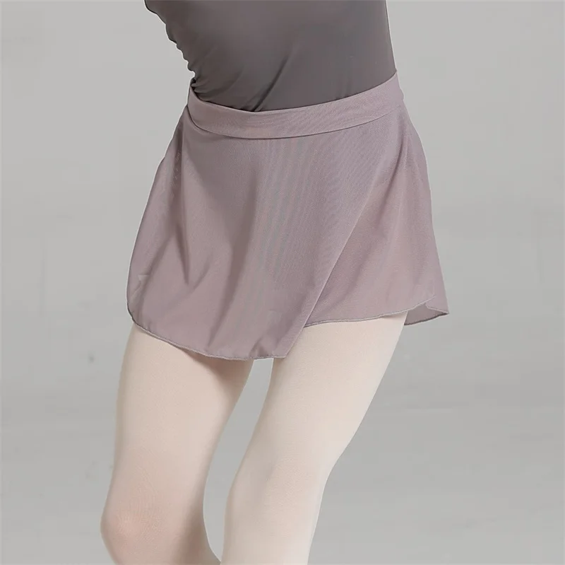 Heißer Verkauf billig hochwertige Kinder Mädchen Kinder tanz tragen hoch Spandex gewickelt Mesh Ballett röcke – Detail 11