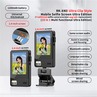 Smartphone Wireless Magnetic Monitor Screens Device Rear Camera Selfie for Phone Vlog Live Stream Video Recording Screen Phone