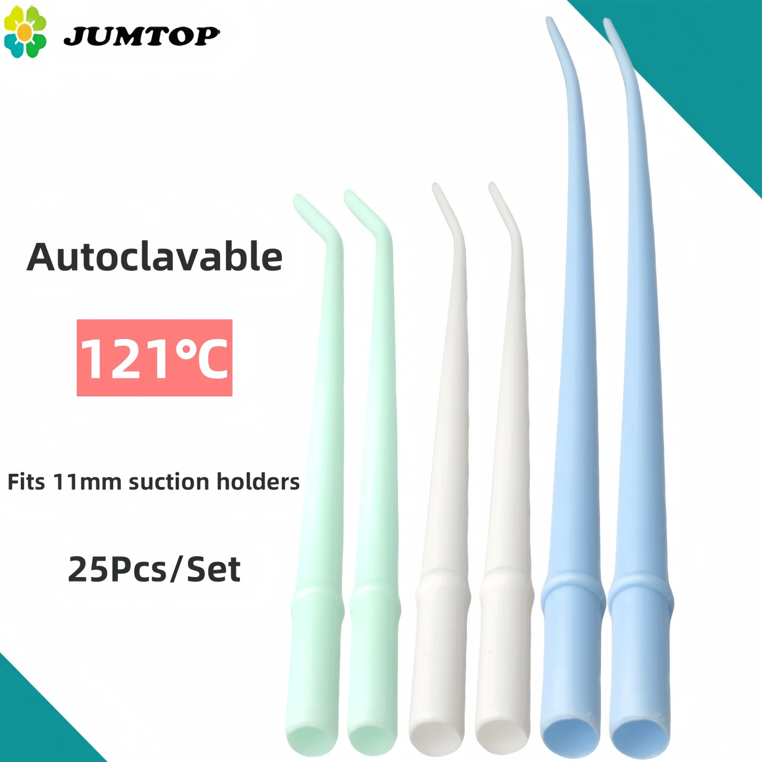 

25Pcs Disposable Dental Suction Tips - Saliva Ejector for Dental Clinic, Surgical Suction Tube Dentist Tools