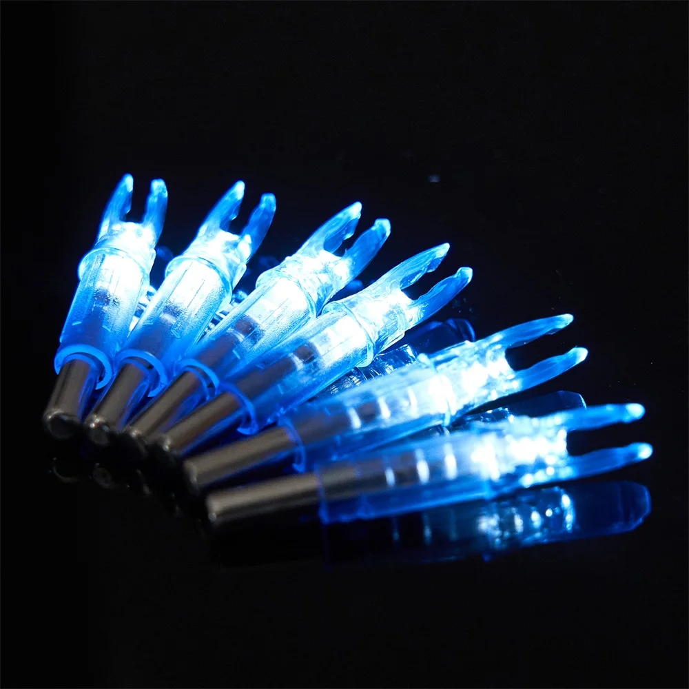 6PCS Archery LED Nock Lighted Nocks 6.2mm Bow and Arrow Nock Tail For 6.2MM Hunting Arrow Shaft Accessories