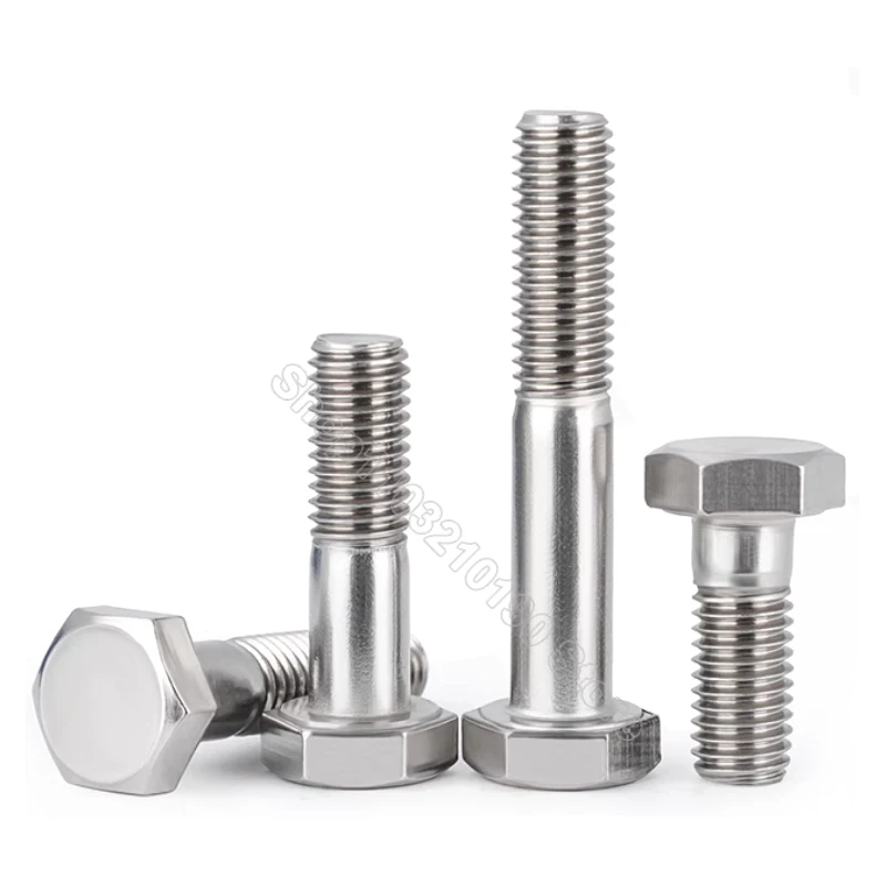 Half Thread DIN931 M6 M8 M10 M12 304 A2 Stainless Steel Lengthen External Hex Hexagon Head Machine Screw Bolt Length 30-200m