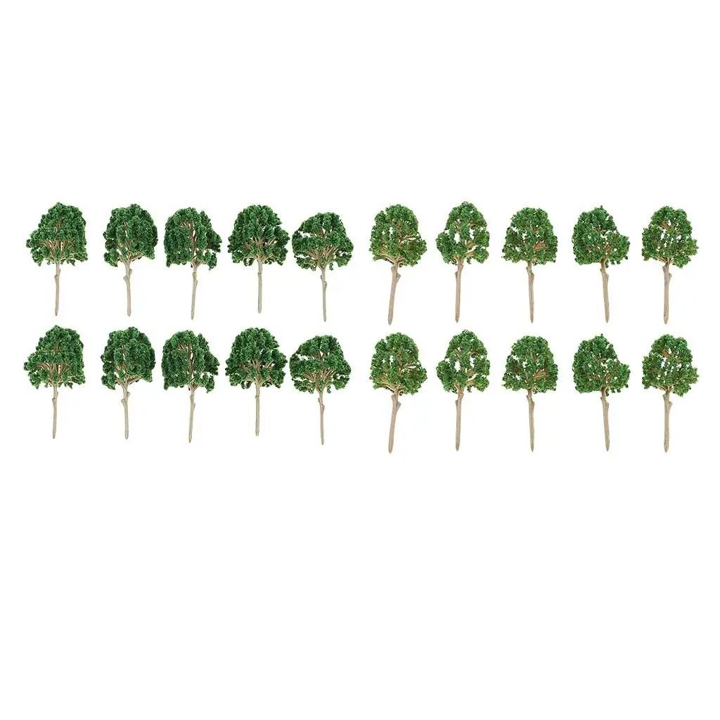 10 pieces model trees train landscape landscape scale plastic