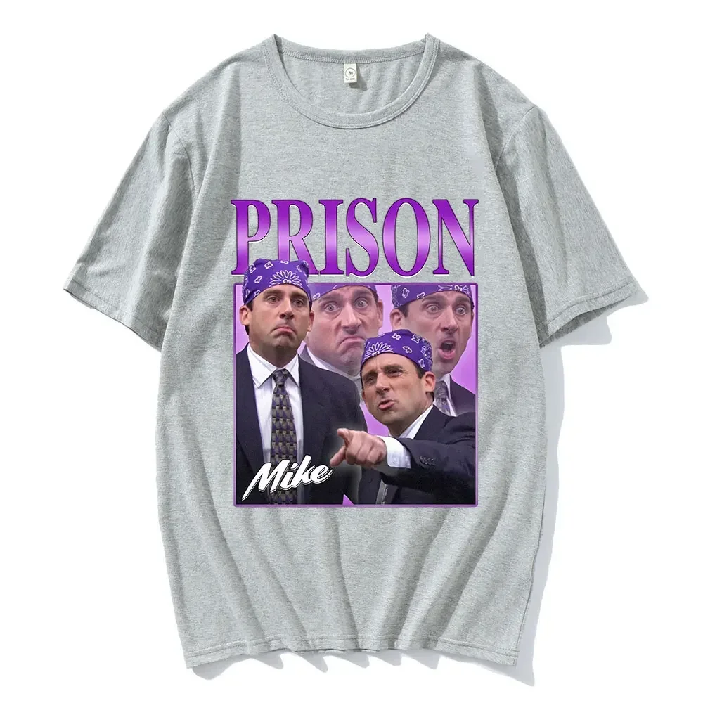 Prison Mike Michael Scott Homage The Office T-shirt Tv Series Dwight Schrute Jim Halpert Short