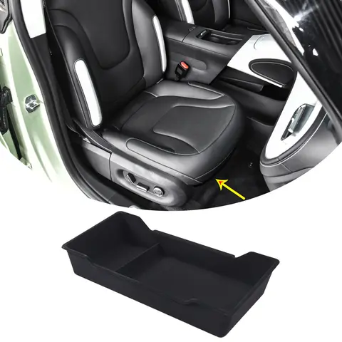 Suede Storage Box Car Organizers Seat Crevice Storage Box Under Seat Storage Tray For Mercedes Benz Smart Elf 1 HX11 2022-2026
