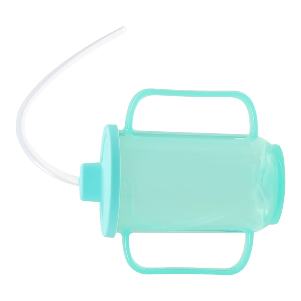 

Hoement Spill Proof Feeding Cup for Bedridden Adults Elderly Liquid Diet with Straw Lid Convalescent Care