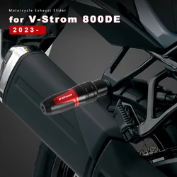 Falling Protection Aluminum Crash Protector Motorcycle for Suzuki V Strom 800 DE 2023 Accessories Vstrom 800 DE Exhaust Slider