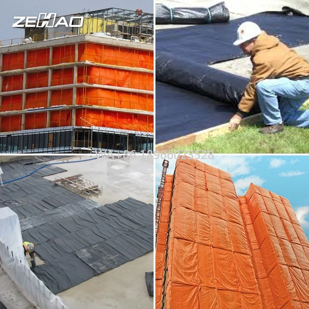 PE Concrete Blanket Concrete Curing Blanket Multipurpose Usage Waterproof Poly Tarps