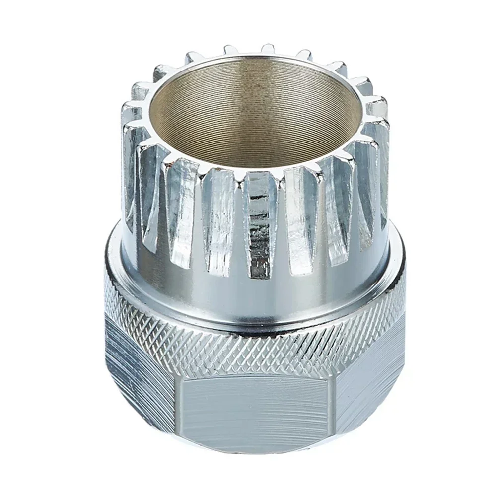 

Druable High Quality Material Practical Brand New Wrench Bike Socket About 24mm Bottom Bracket Removal Tool Silver