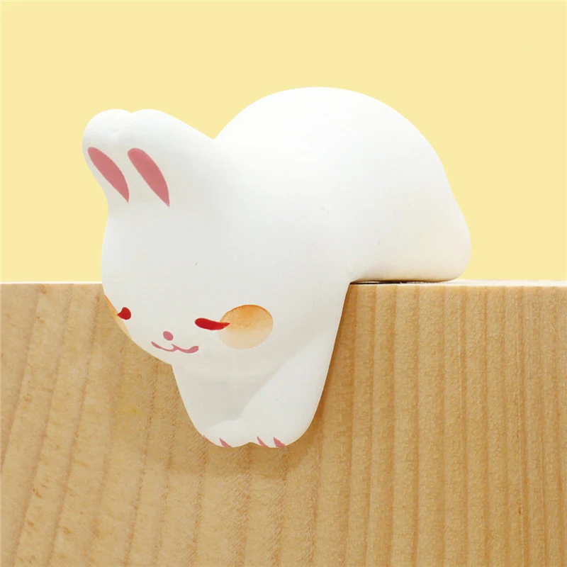 Computer Screen Monitor lying down Animal Small Ornament Cute Rabbit Frog Small Decoration Funny Car Screen Desktop Decoration