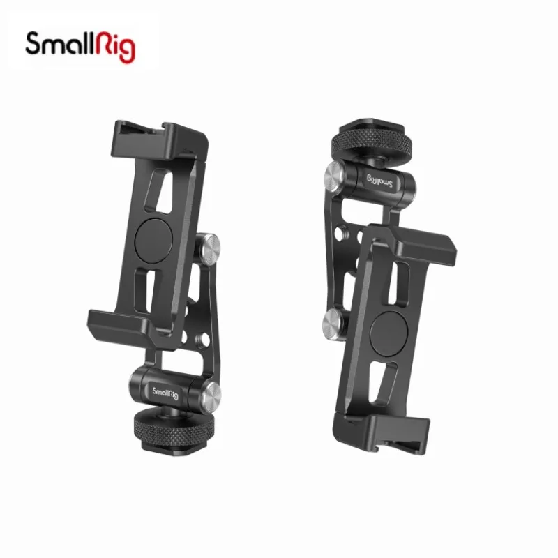 Smallrig Metal Phone Holder with Cold Shoe Mount 4382 Phone Holder for DJI Gimbals for DJI RS 3 / RS 3 Pro / RS 3 mini / RS 2