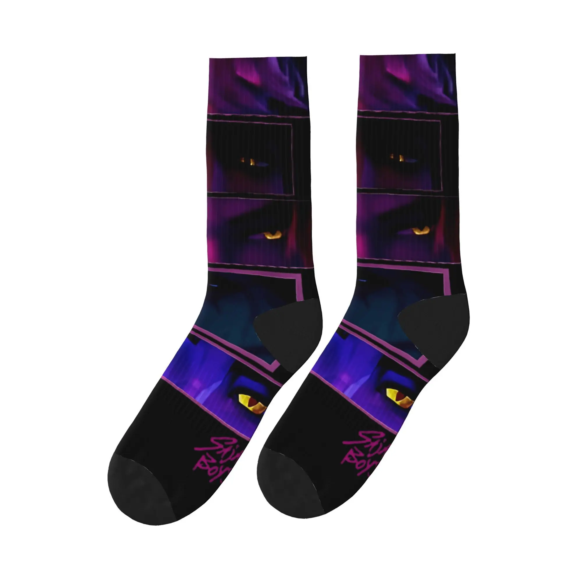 

Saja Boys Eyes Kpop Demon Inspired Movie Socks Funny Stockings Autumn Anti Sweat Socks Breathable Graphic Running Sports Socks