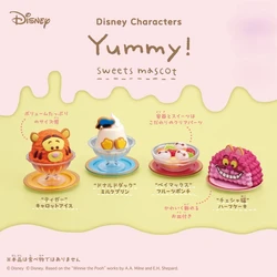 Original Disney Donald Duck Yummy Gashapon Kawaii Tigger Dessert Miniature Anime Figurine Cute Action Figure Capsule Toys Gift