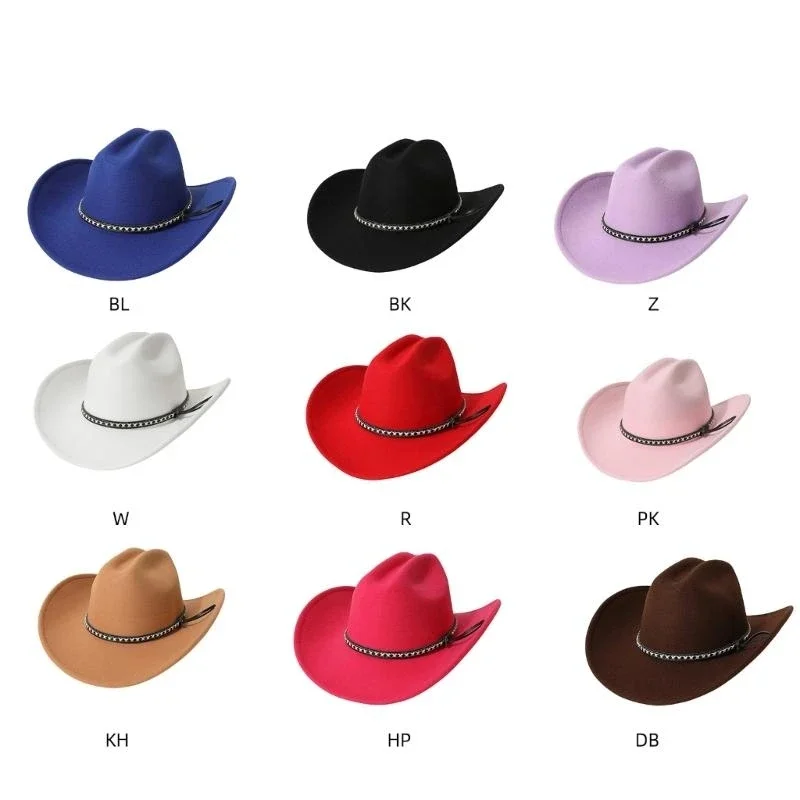 

PXPB Fashionable Widen Brim Hat Sun Hat for Men and Women Vintage Western Hat