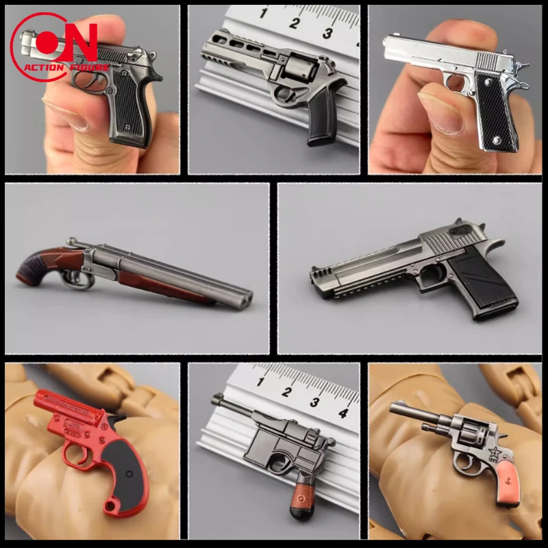 

1/6 Scale M1911 M1896 P38 PPK Revolver Pistol Handgun Mini Model Fit 12'' Soldier Action Figure Body Dolls