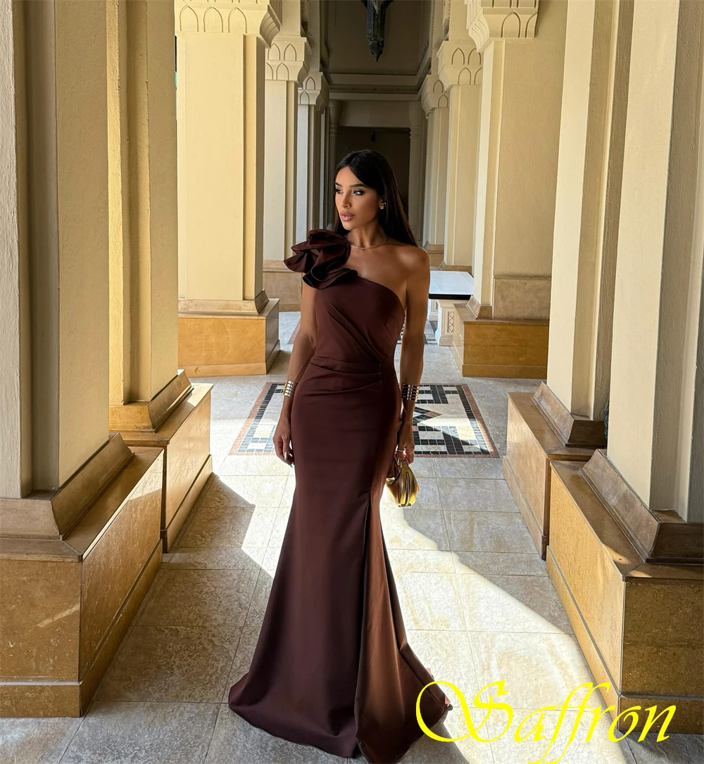 تخصيص أنيقة جيرسي واحد الكتف مساء اللباس الكلاسيكية حورية البحر فساتين حفلة موسيقية أزياء قطار الاجتياح فساتين المناسبات الخاصة