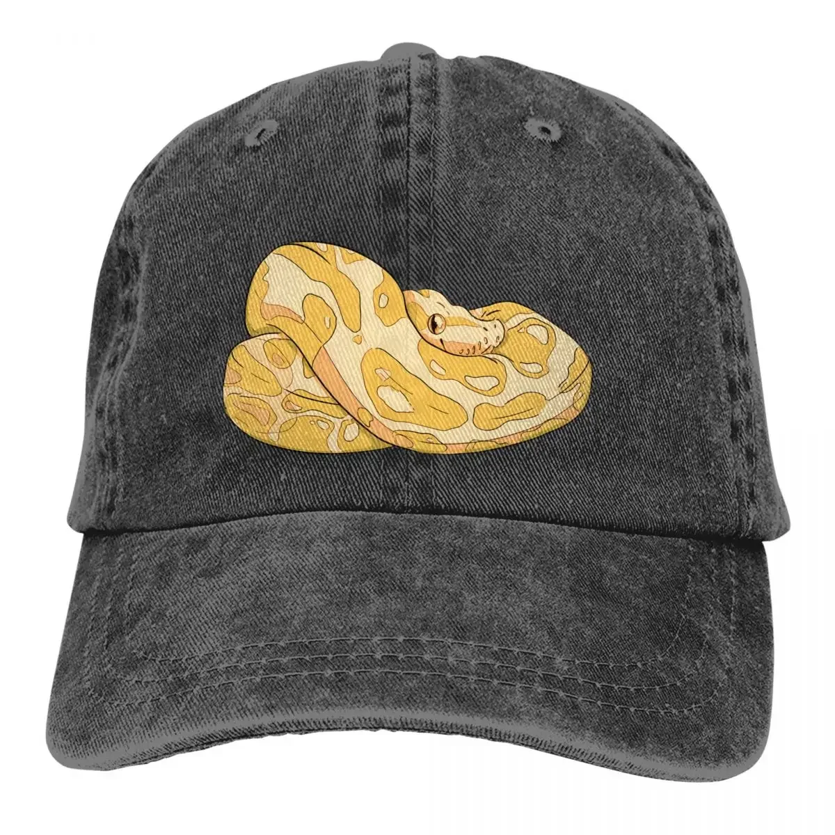 Python Linux Code Multicolor Hat Peaked Women's Cap Albino Danger Noodle Personalized Visor Protection Hats