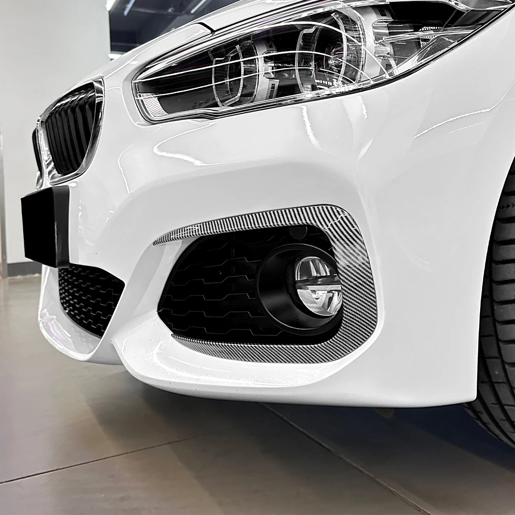 Car Front Canard Tuning For BMW 1 Series F20 F21 M Sport 2015-2019 Front Bumper Side Spoiler Splitter Air Blade Body Kit