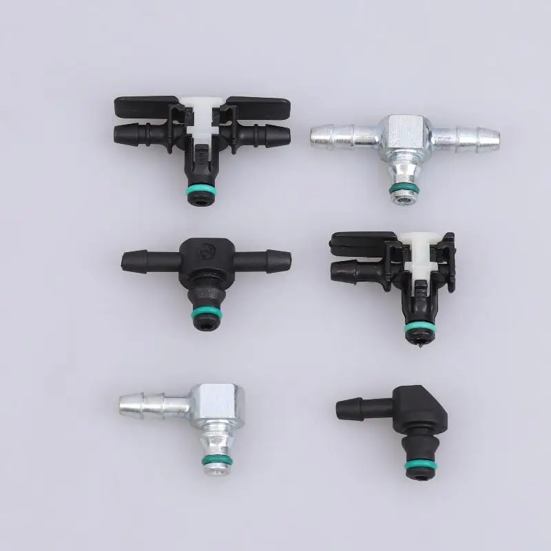 Hot Injector Tube Pipe Oil Return Joint Two Ways Three Single Check Valve Parts Piezo Circlip