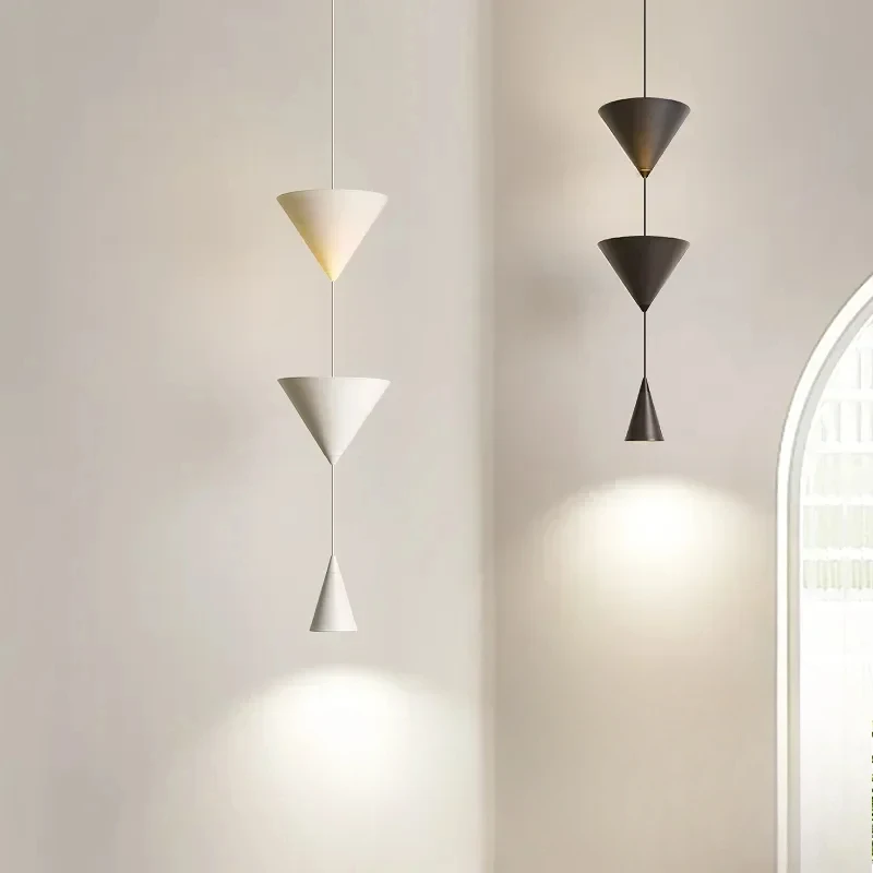 

Hanging Lamp Decoration For Living Room US Plug Long Wire Design Led Pendant Lights Geometric Pendant Bedside Light Fixture