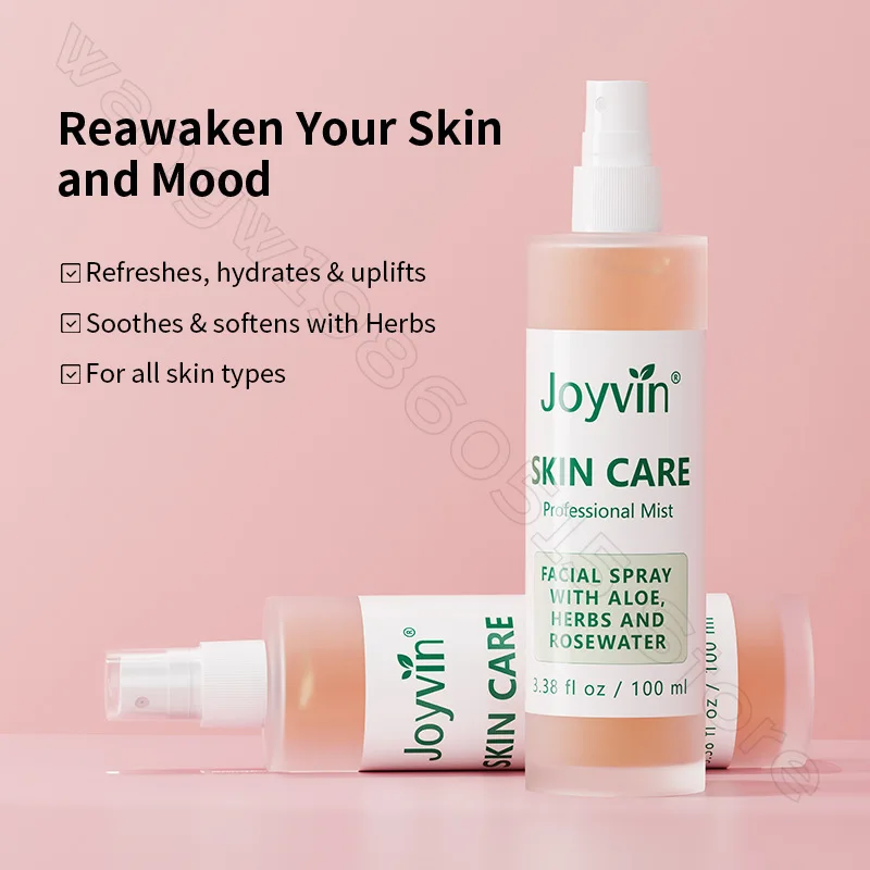 Aloe Vera Rose Moisturizing Spray 100ml Soothes Redness, Dry and Sensitive Skin and Effectively Brightens Skin Tone Facial Care
